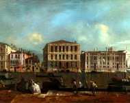 Francesco Guardi - Venice - The Grand Canal with Palazzo Pesaro